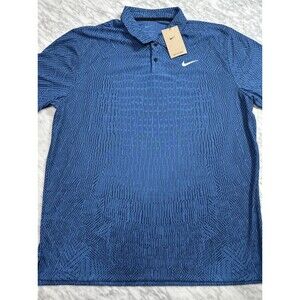 Nike Golf Shirt Polo Dri-Fit ADV advantage textured Blue FD5731-402 Men’s XL